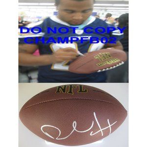 RYAN MATHEWS,EAGLES,CHARGERS,FRESNO STATE,SIGNED,AUTOGRAPHED,FOOTBALL,PROOF
